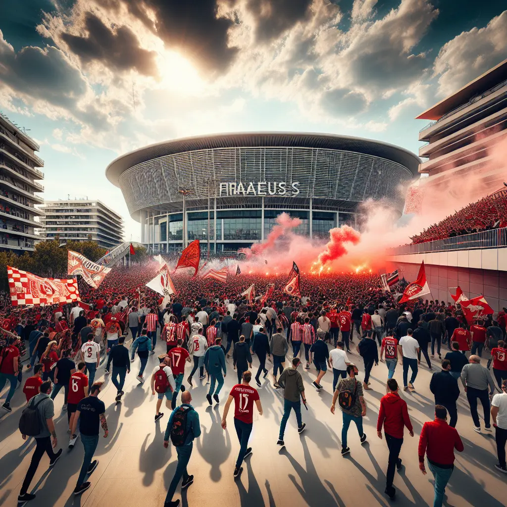 Sådan kommer du til Karaiskakis Stadion på kampdag